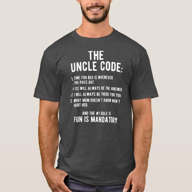 Camiseta Mens Funny Uncle Gifts From Niece Nephew The (Anverso)