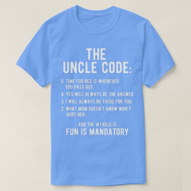 Camiseta Mens Funny Uncle Gifts From Niece Nephew The Uncle (Diseño del anverso)