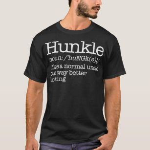 Camiseta Mens Funny Uncle Hunkle Definition es divertido Un