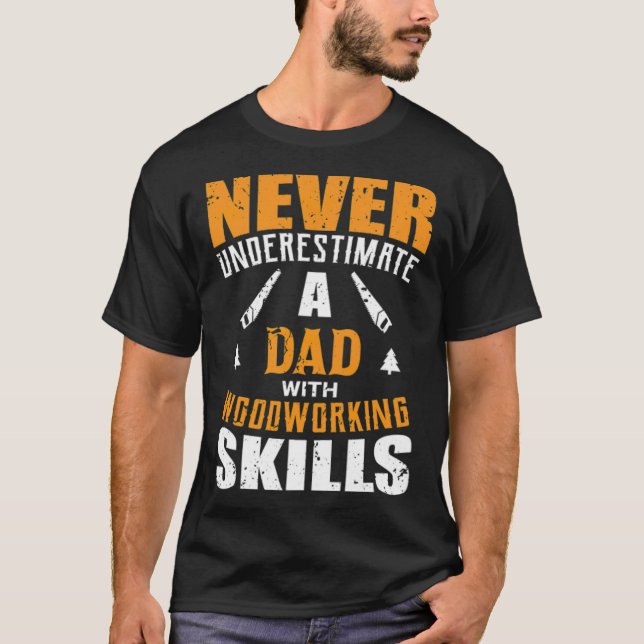 Camiseta Mens Funny Woodwork Lover Dad diseño Gift Chef (Anverso)