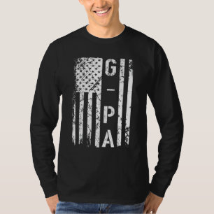 Camiseta Mens G Pa Vintage La Bandera Estadounidense Para P