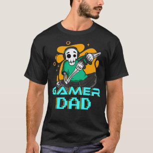 Camiseta Mens Gamer Dad Funny Gaming Spoof
