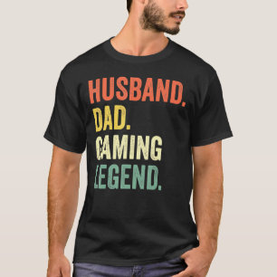 Camiseta Mens Gamer Dad Husband Dad Video Game Leend Fathe