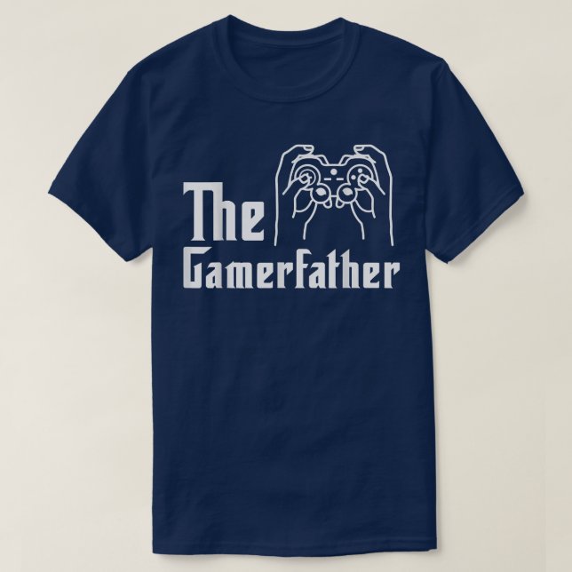 Camiseta Mens Gamer Dad Video Game Player Games Fa (Diseño del anverso)