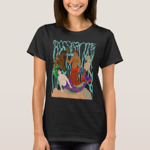 Camiseta Mens Gay Tema Mermen Cuatro Bonitas Etnia Merman