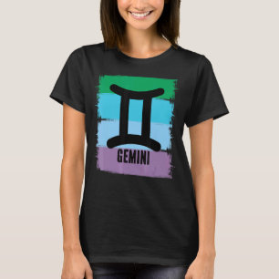 Camiseta Mens Gemini Zodiac May Birthday June Nacido Symbol