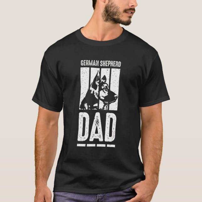 Camiseta Mens German Shepherd Dad 3 (Anverso)