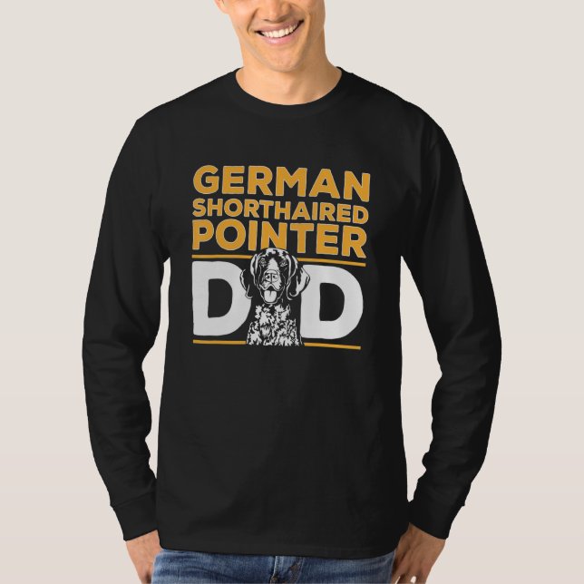 Camiseta Mens German Shorthaired Pointer Dad GSP Dog (Anverso)