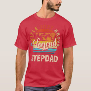 Camiseta Mens Gift For Fathers Day  StepDad A Title Just Ab