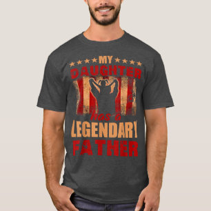 Camiseta Mens Gift For Fathers Day Tee My Daughter Has Lege