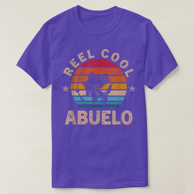 Camiseta Mens Gift For Fathers Day Tee  Reel Cool Abuelo Fi (Diseño del anverso)