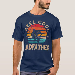 Camiseta Mens Gift For Fathers Day Tee  Reel Cool Godfather