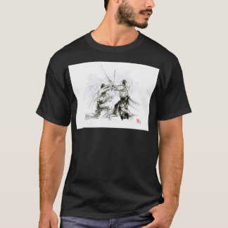 Camiseta Mens gift ideas aikido martial arts ink drawing la