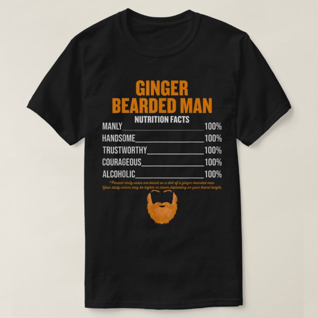 Camiseta Mens Ginger Hemorragia del hombre hechos de la nut (Diseño del anverso)