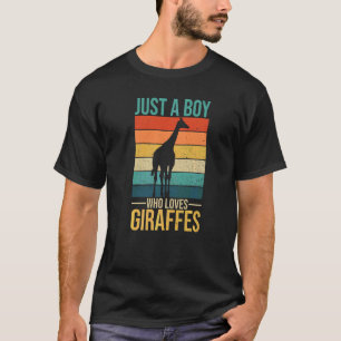 Camiseta Mens Giraffe Por Un Niño De Girafa