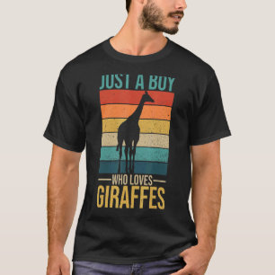 Camiseta Mens Giraffe Por Un Niño De Girafa