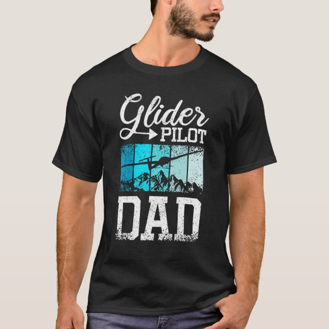 Camiseta Mens Glider Pilot Dad (Anverso)