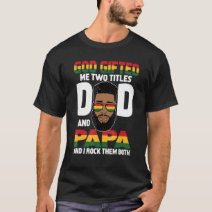 Camiseta Mens God Ed Me Dos Títulos Dad Papa Padres Day Chr