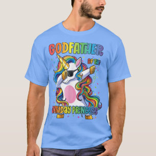 Camiseta Mens Godfather of the Birthday Princess Dabbing Un