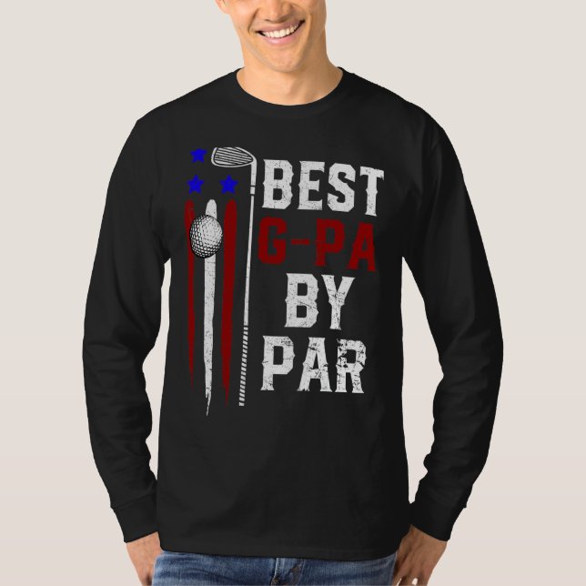 Camiseta Mens Golf Best G Pa De Par Daddy Golfer Flag Ameri (Anverso)