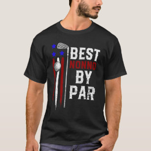 Camiseta Mens Golf Best Nonno Por Par Grandpa Flag Am