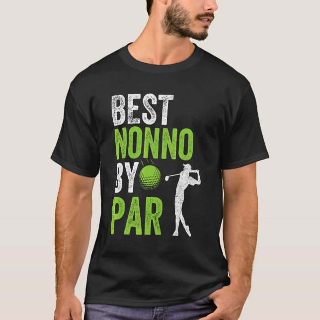 Camiseta Mens Golf Best Nonno Por Par Grandpa Padre (Anverso)