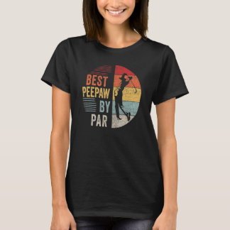Camiseta Mens Golf Best Peepaw Por Par Grandpa Golfer Padre