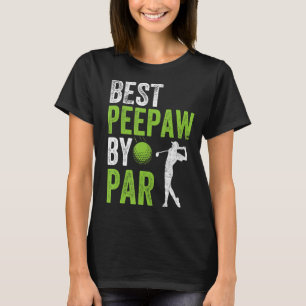 Camiseta Mens Golf Best Peepaw Por Par Grandpa Golfer Padre