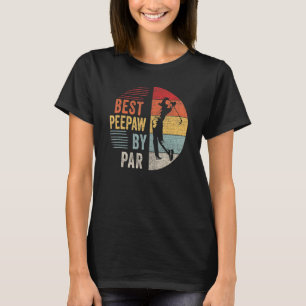Camiseta Mens Golf Best Peepaw Por Par Grandpa Golfer Padre