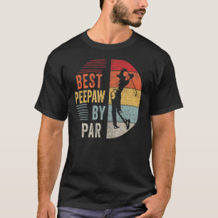 Camiseta Mens Golf Best Peepaw Por Par Grandpa Golfer Padre