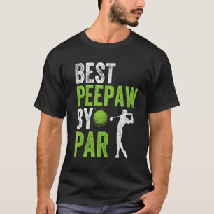 Camiseta Mens Golf Best Peepaw Por Par Grandpa Golfer Padre
