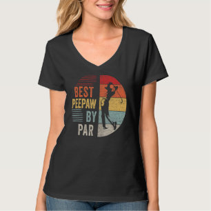 Camiseta Mens Golf Best Peepaw Por Par Grandpa Golfer Padre