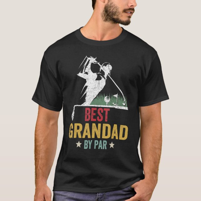 Camiseta Mens Golf Mejor Abuelo De Par Daddy Golfer Padre (Anverso)