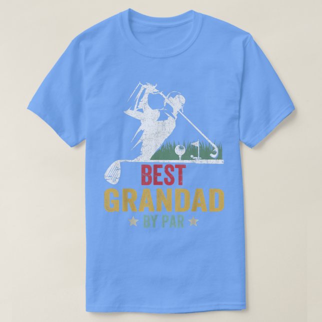 Camiseta Mens Golf Mejor Abuelo De Par Daddy Golfer Padre (Diseño del anverso)