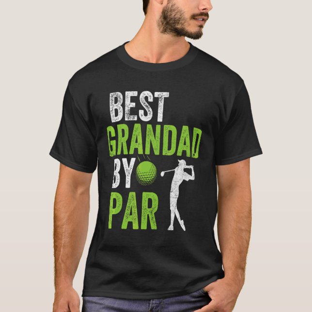 Camiseta Mens Golf Mejor Abuelo De Par Daddy Golfer Padre (Anverso)