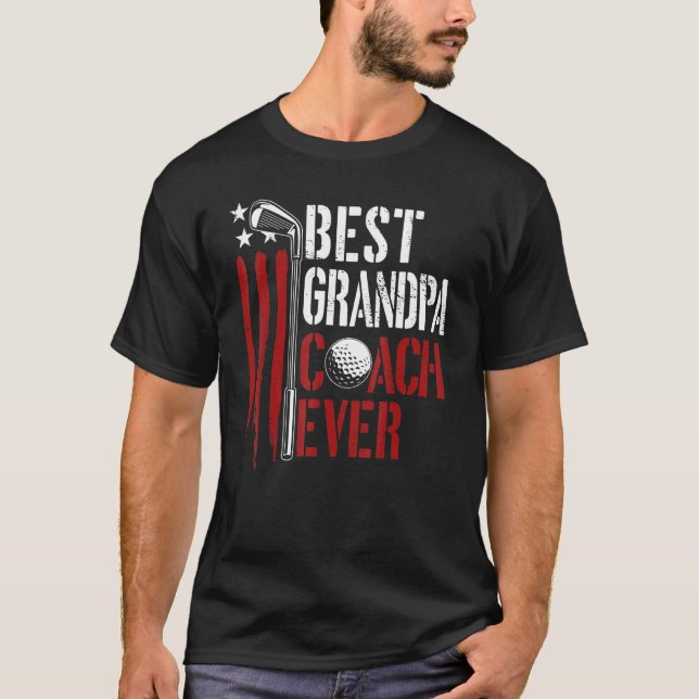 Camiseta Mens Golf Mejor Entrenador De Abuelo Ever Golfer B (Anverso)