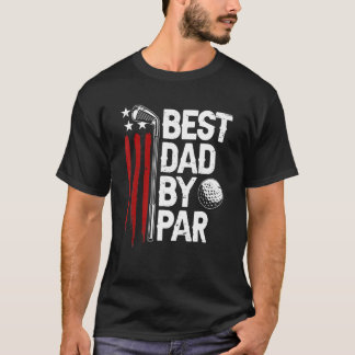 Camiseta Mens Golf Mejor Papá Por Par Daddy Golfer American