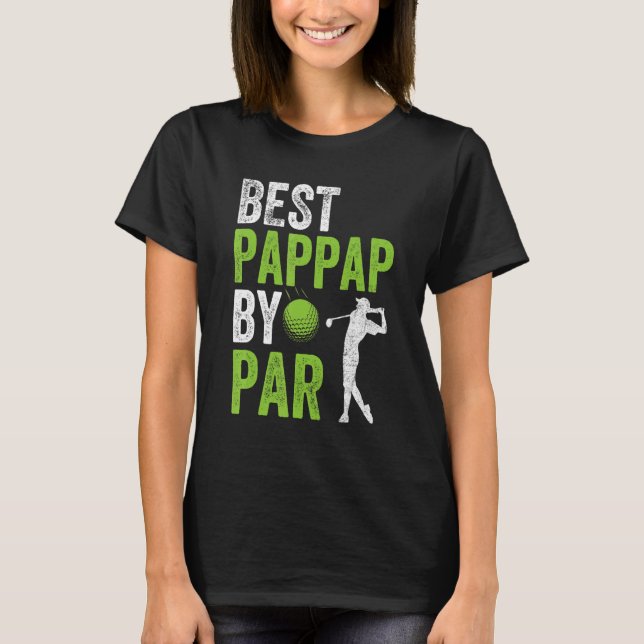 Camiseta Mens Golf Mejor Pappap De Par Grandpa Padre (Anverso)