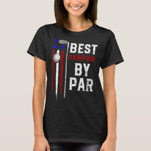 Camiseta Mens Golf Mejor Pawpaw De Par Grandpa Bandera A