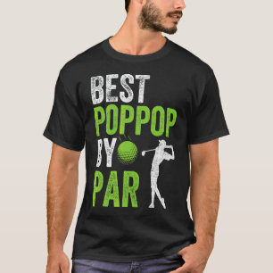 Camiseta Mens Golf Mejor Poppop De Par Grandpa Padre