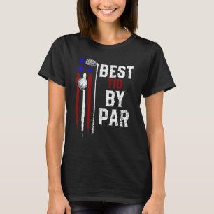 Camiseta Mens Golf Mejor Tío De Par Daddy Golfer Bandera Am