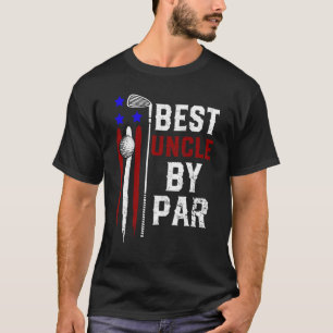 Camiseta Mens Golf Mejor Tío De Par Daddy Golfer Flag Amer