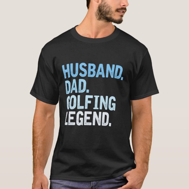 Camiseta Mens Golfing Dad Husband Dad (Anverso)