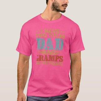 Camiseta Mens Gramps Para Hombres Tengo Dos Títulos Papá Y 