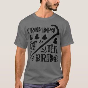 Camiseta Mens Grandpa Of The Bride Cute Wedding and Bachelo