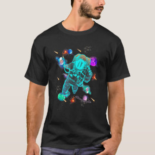Camiseta Mens Graphic Tees Space Astronaut Guay Graphic Fun