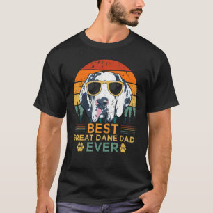 Camiseta Mens Great Dane Dog Vintage Best Great Dane Dad