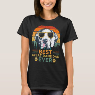 Camiseta Mens Great Dane Dog Vintage Best Great Dane Dad