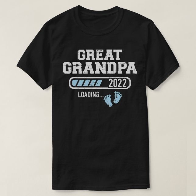 Camiseta Mens Great grandpa loading 2022  (Diseño del anverso)