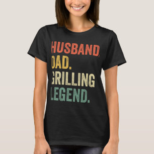 Camiseta Mens Grill Dad BBQ Padre Funny Esposo Grill Dad L